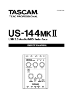 Tascam US-144-Mk2 - Owners Manual 